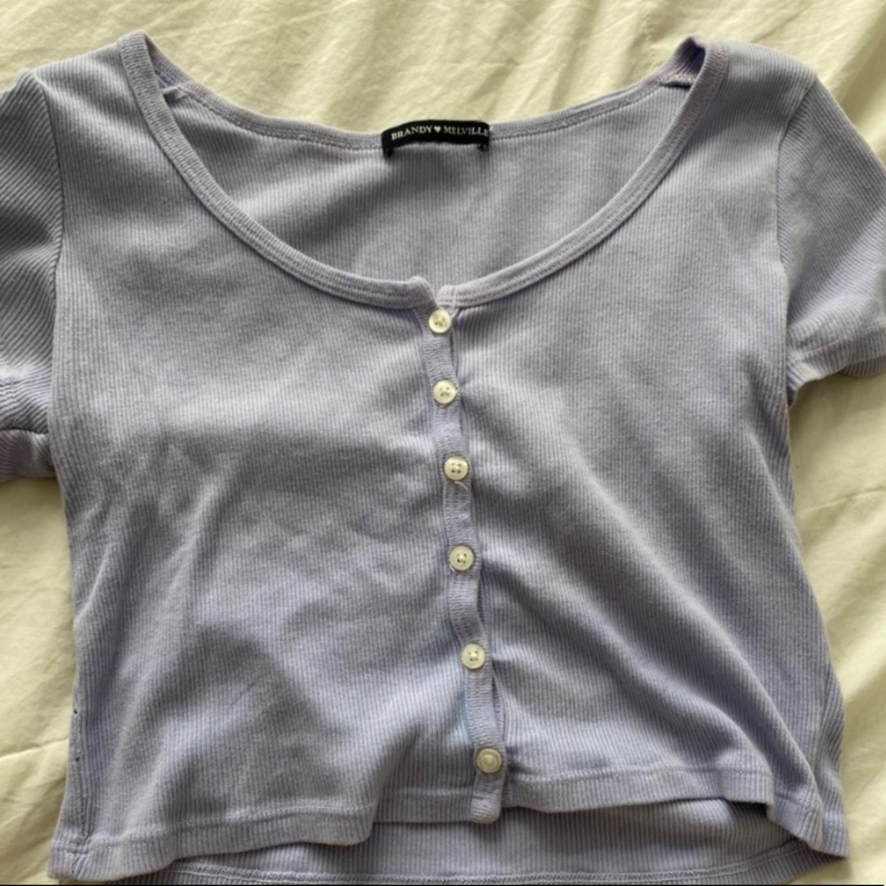brandy melville purple zelly top